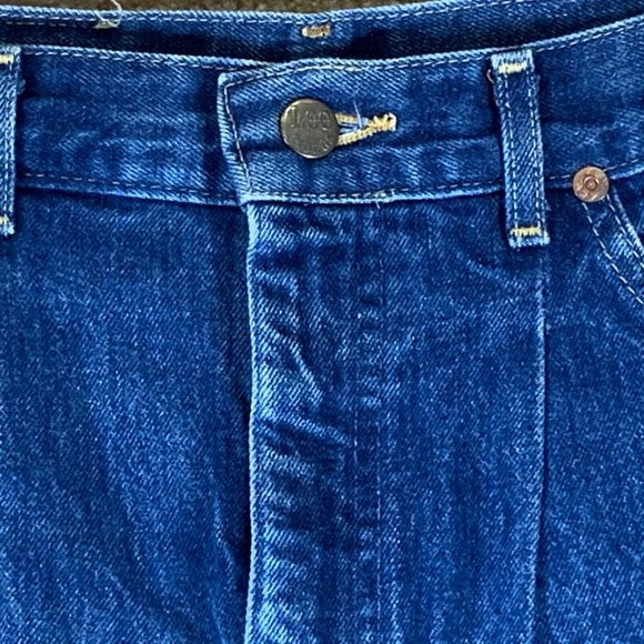 Vintage LEE RIDERS Womens Jeans Sz 11 High Waist Blue Denim Mom Rise 80s 90s - Picture 8 of 10